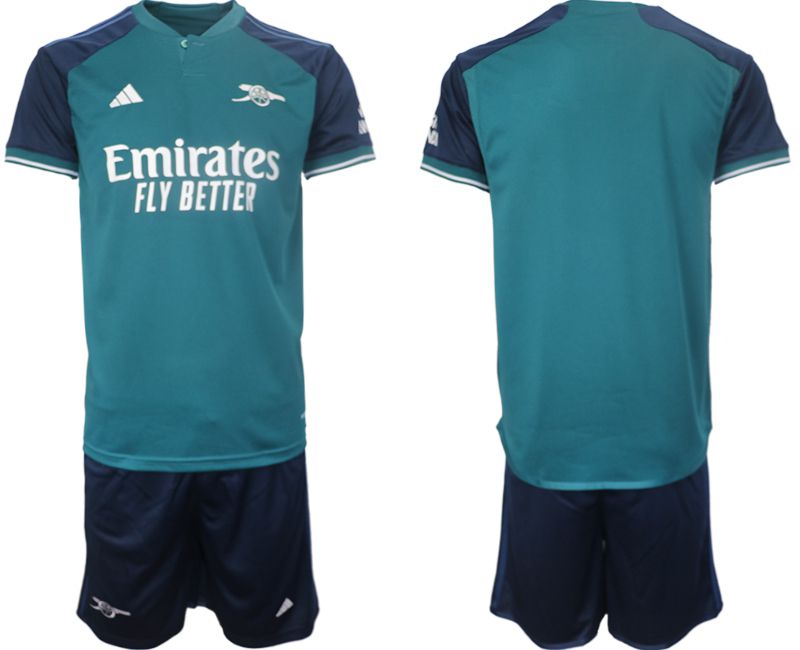 Men 2023-2024 Club Arsenal away blank blue Soccer Jersey